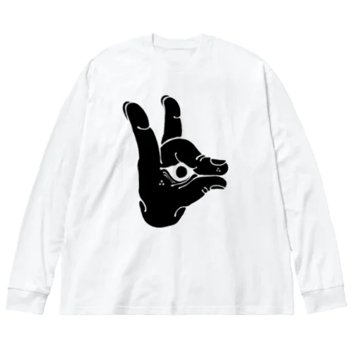 うん - 吽 - ビッグシルエットロングスリーブTシャツ