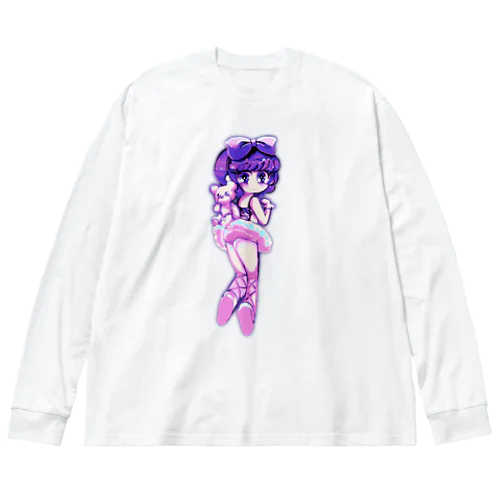 バレリーナちゃんとテディ Big Long Sleeve T-Shirt