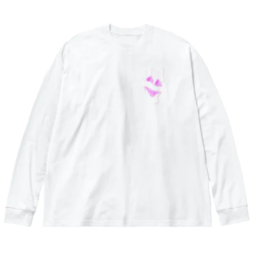 元気な女の子の可愛いランジェリー Big Long Sleeve T-Shirt