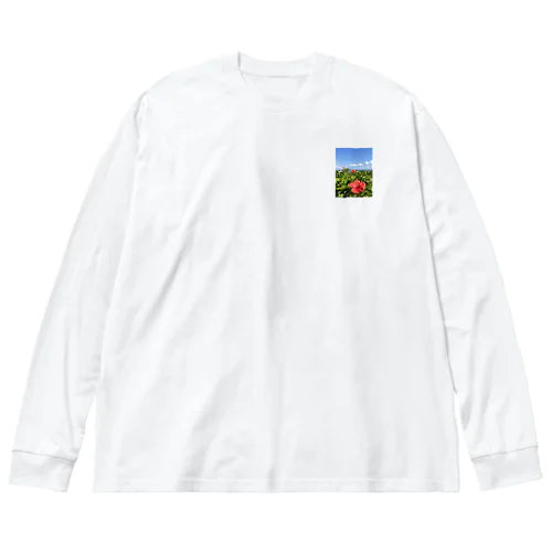 沖縄の海とハイビスカス Big Long Sleeve T-Shirt