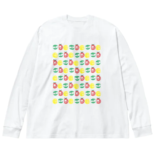 健康さんbytomatotonasubi ロゴグッズ１ ビッグシルエットロングスリーブTシャツ