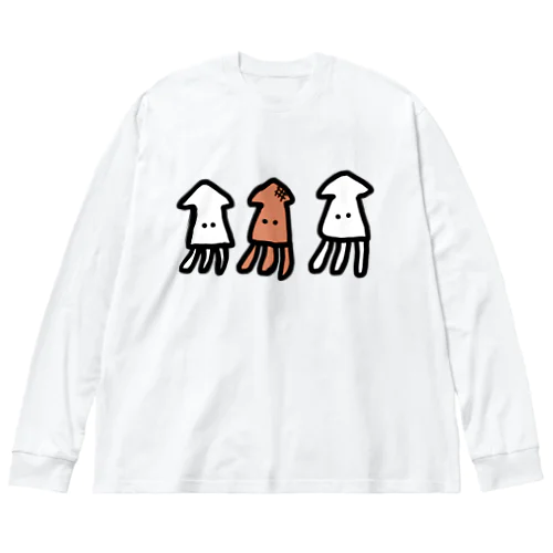 いか焼きイカいか Big Long Sleeve T-Shirt