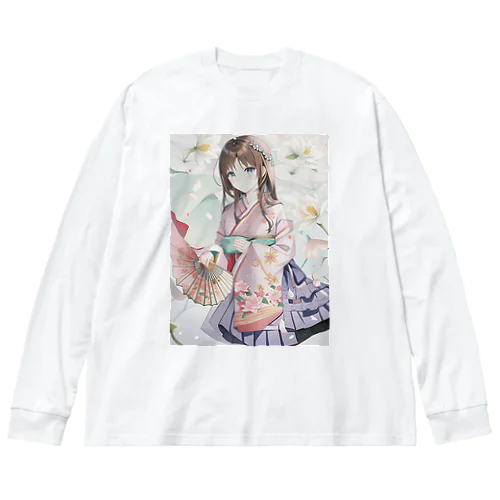 花ちゃん② ビッグシルエットロングスリーブTシャツ