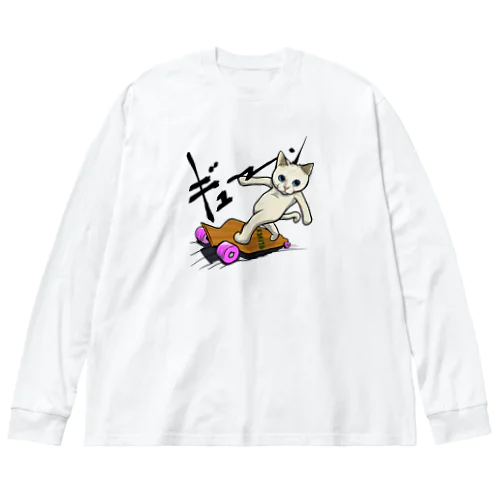 ロングボードねこ Big Long Sleeve T-Shirt