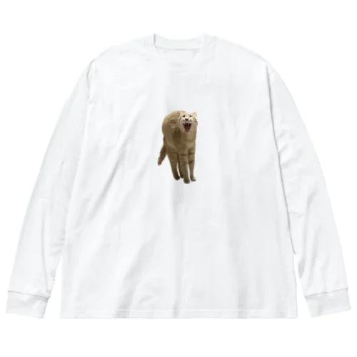 あくび猫のシロ Big Long Sleeve T-Shirt