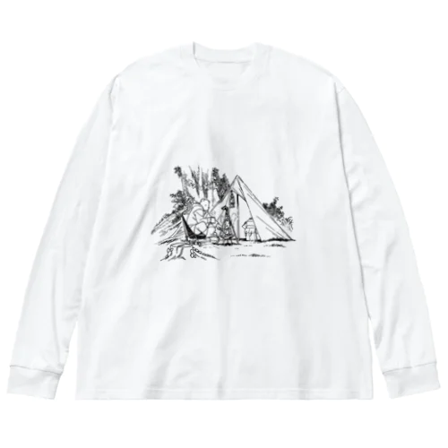 クマのキャンプ Big Long Sleeve T-Shirt