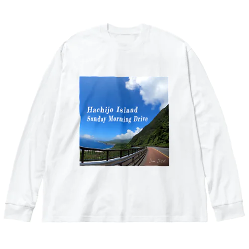 Hachijo Island Sunday Morning Drive - Sora Satoh ビッグシルエットロングスリーブTシャツ