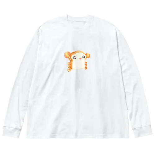 シ―フードアニマル　カニパン ビッグシルエットロングスリーブTシャツ