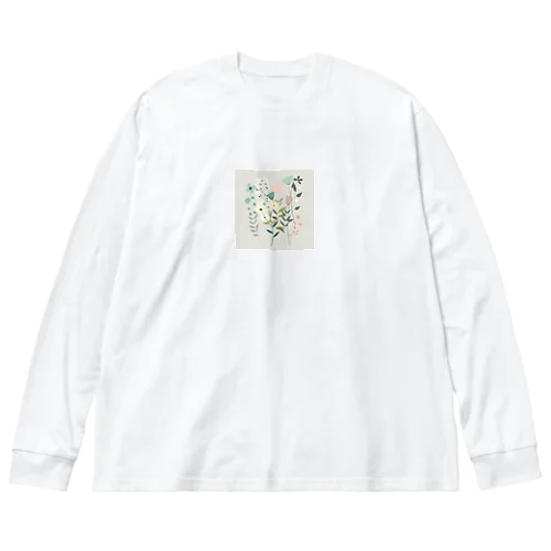 PastelFlower ビッグシルエットロングスリーブTシャツ