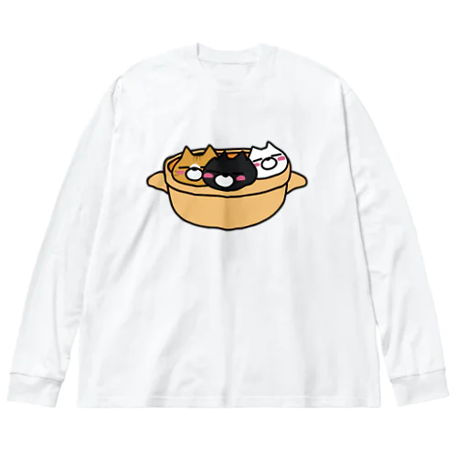 鍋ねこトリオ Big Long Sleeve T-Shirt