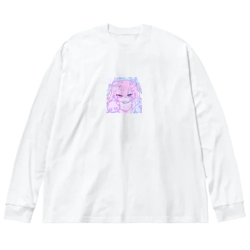 ゆめかわネコパジャマくん Big Long Sleeve T-Shirt