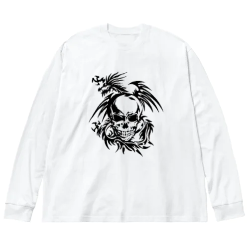 ドラゴンスカルデザイン Big Long Sleeve T-Shirt