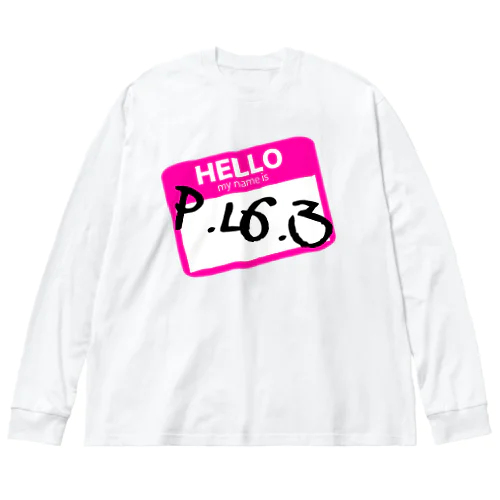 Hello P.L6.3【ピンク】　 ビッグシルエットロングスリーブTシャツ