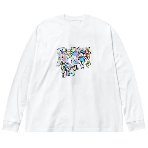 二日酔いに鉄観音茶 ビッグシルエットロングスリーブTシャツ