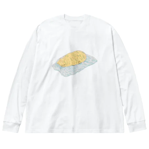 ビニールの下でごめん寝する茶トラ猫 Big Long Sleeve T-Shirt