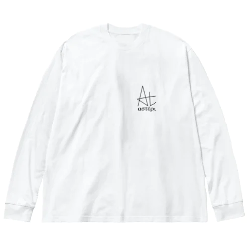 αστέρι (アステリ) ロゴ ビッグシルエットロングスリーブTシャツ