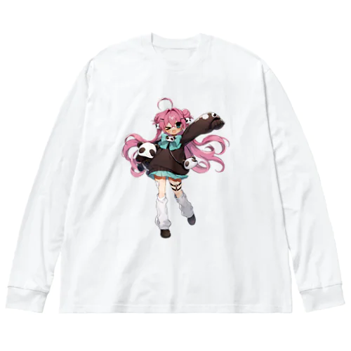 ぱんだらけ Big Long Sleeve T-Shirt