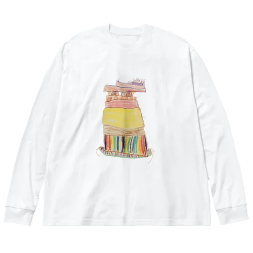 【子どもの絵】バースデーケーキ Big Long Sleeve T-Shirt