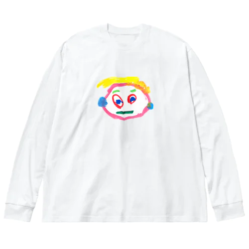 ３さい の じがぞう ビッグシルエットロングスリーブTシャツ