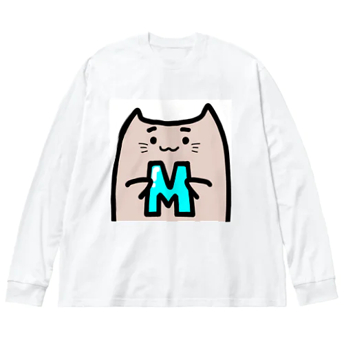 猫みm ビッグシルエットロングスリーブTシャツ