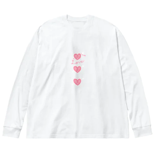 ハートなキューピッド ビッグシルエットロングスリーブTシャツ