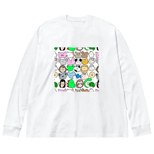 わしらあにまる Big Long Sleeve T-Shirt