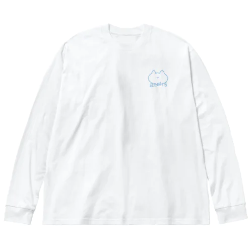 青ねこてぃー_acolis ビッグシルエットロングスリーブTシャツ