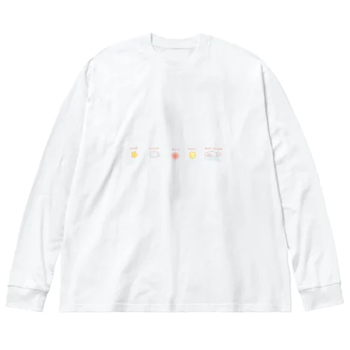 お天気(ゆるゆる) ビッグシルエットロングスリーブTシャツ