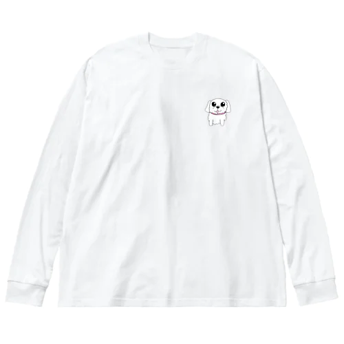 ペキニーズのシロちゃん ビッグシルエットロングスリーブTシャツ