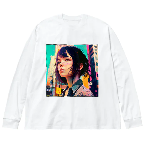 CITY GIRL A ビッグシルエットロングスリーブTシャツ