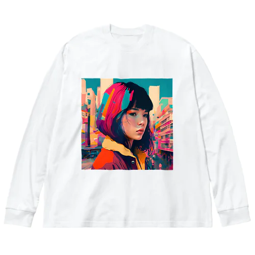 CITY GIRL C Big Long Sleeve T-Shirt