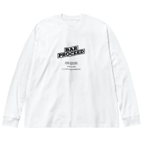 PROCEED staff uniform blackLOGO Big Long Sleeve T-Shirt