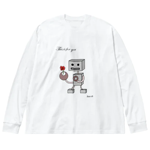 ロボ・ロボ ビッグシルエットロングスリーブTシャツ