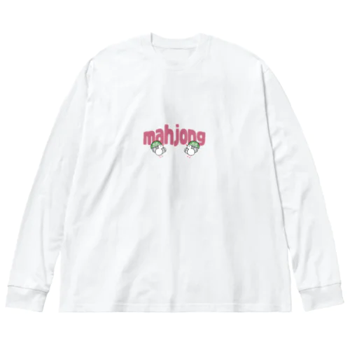 麻雀ロゴ ビッグシルエットロングスリーブTシャツ