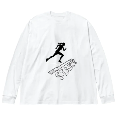 START🏃‍♀️💨💨 Big Long Sleeve T-Shirt