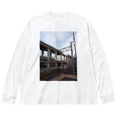 知立駅 Big Long Sleeve T-Shirt