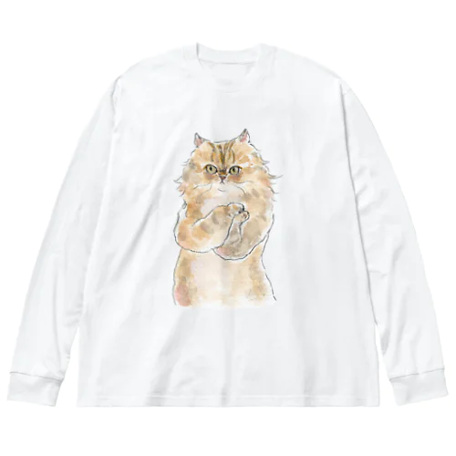 おねだりにゃんこ ビッグシルエットロングスリーブTシャツ