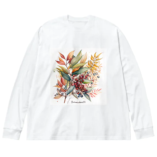 ナンテン/南天 Big Long Sleeve T-Shirt