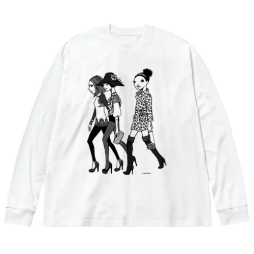 HEY LADIES!  ビッグシルエットロングスリーブTシャツ