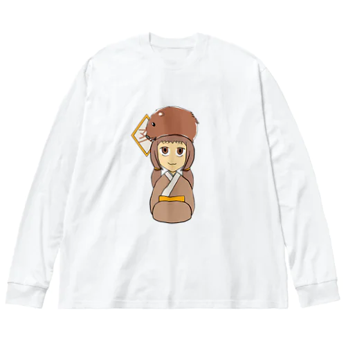 いのししさん ビッグシルエットロングスリーブTシャツ