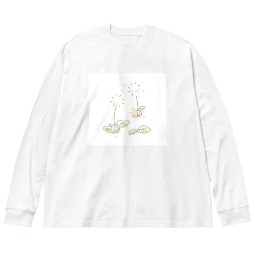 たんぽぽと空陸くん ビッグシルエットロングスリーブTシャツ