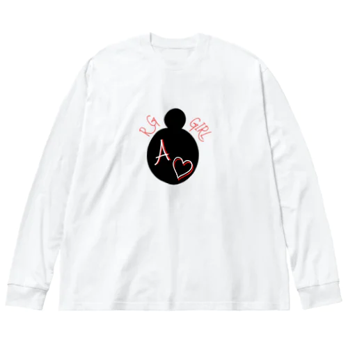 お団子ヘア　イニシャルA Big Long Sleeve T-Shirt