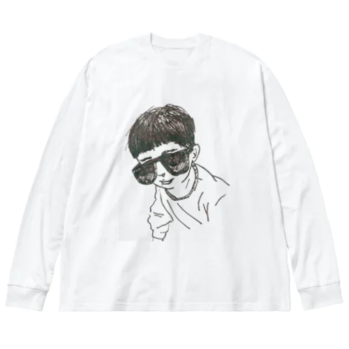 大人サングラスで背伸びな2歳児 Big Long Sleeve T-Shirt