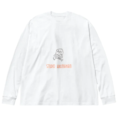 studio arumakan 骸骨 ビッグシルエットロングスリーブTシャツ