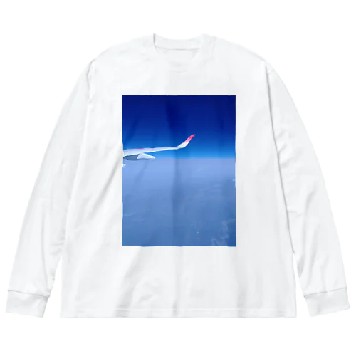 沖縄行きの便 ビッグシルエットロングスリーブTシャツ