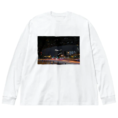 光跡 - Junction Light trail - ビッグシルエットロングスリーブTシャツ