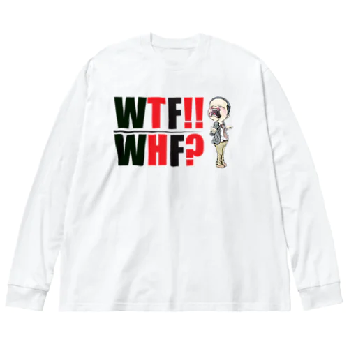 【現代社会：どうしてこぉ〜なるの？！】/ Vol019525_text Big Long Sleeve T-Shirt