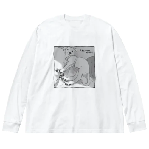 狛 - NO!OSANPO Big Long Sleeve T-Shirt