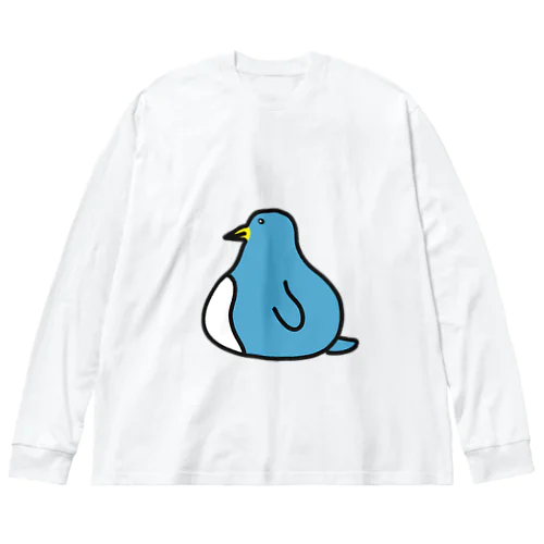 ダイエットに失敗したペンギン ビッグシルエットロングスリーブTシャツ