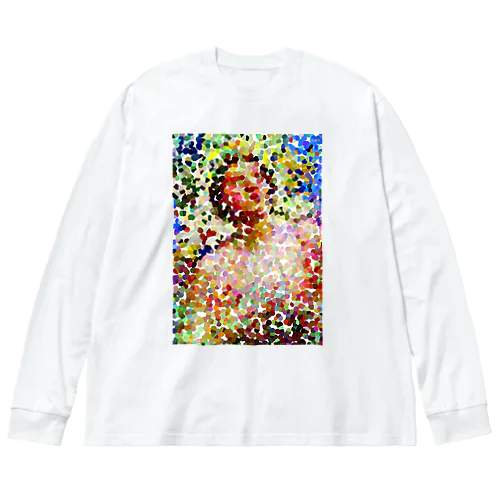 絵画プリント〜モザイク柄風〜 Big Long Sleeve T-Shirt